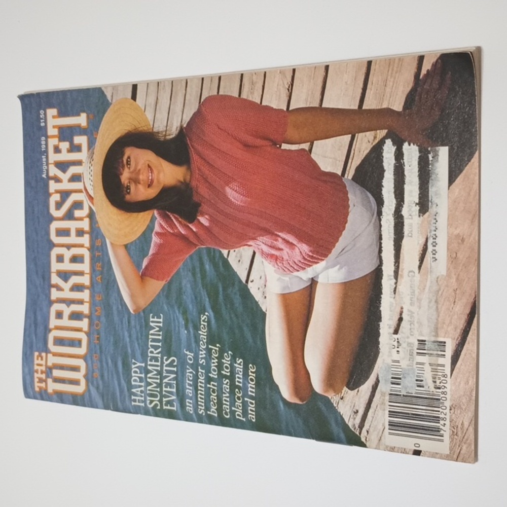 2/$15 VTG August 1989 The Workbasket Crafting Magazine